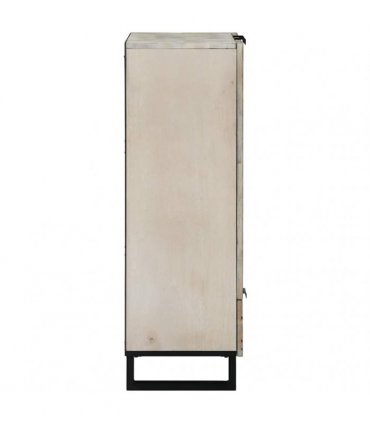 vidaXL Media Storage Cabinets & Racks White and Black 60 x 33 x 100 cm