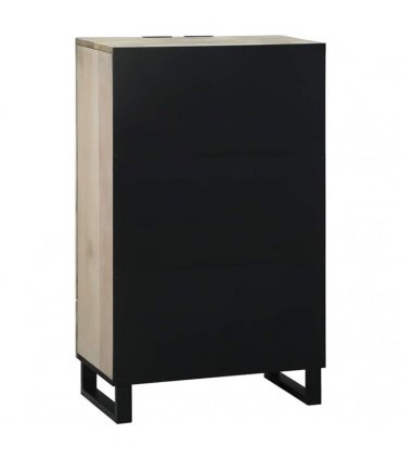 vidaXL Media Storage Cabinets & Racks White and Black 60 x 33 x 100 cm