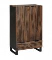 vidaXL Highboard Brown 60 x 33 x 100 cm Solid mango wood — Colour: Walnut