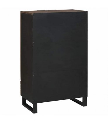 vidaXL Highboard Brown 60 x 33 x 100 cm Solid mango wood — Colour: Walnut
