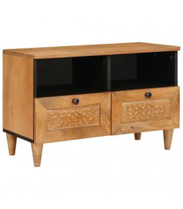 vidaXL TV Units with Shelf Light Brown 70 x 33 x 46 cm Engineered wood — Colour: Light brown (desert finish)