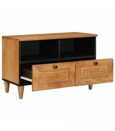 vidaXL TV Units with Shelf Light Brown 70 x 33 x 46 cm Engineered wood — Colour: Light brown (desert finish)