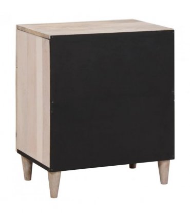 vidaXL Bedside Cabinet White 50 x 33 x 60 cm Engineered Wood — Colour: White (bleached finish)