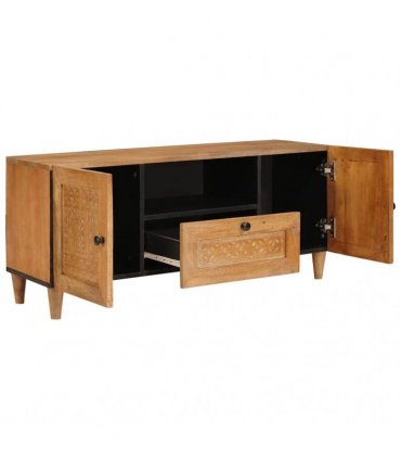 vidaXL TV Units with Door Light Brown 105 x 33 x 46 cm Engineered wood — Colour: Light brown (desert finish)