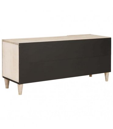 vidaXL TV Units with Drawer White 105 x 33 x 46 cm Engineered wood — Colour: White (bleached finish)