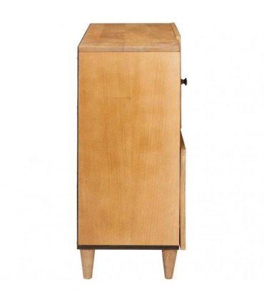 vidaXL Sideboard 80 x 33 x 75 cm Solid Mango Wood — Colour: Light brown (desert finish)