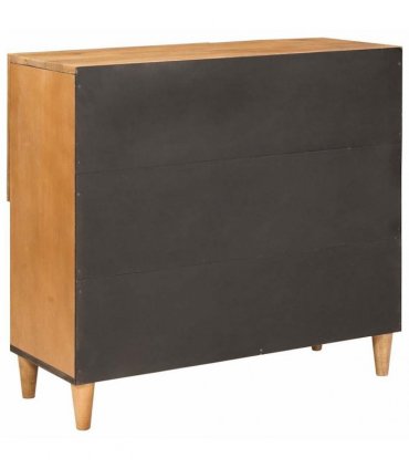 vidaXL Sideboard 80 x 33 x 75 cm Solid Mango Wood — Colour: Light brown (desert finish)