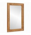 vidaXL Wall Mirror Rectangular 70 x 50 cm Engineered Wood and Glass — Colour: Light brown (desert finish)