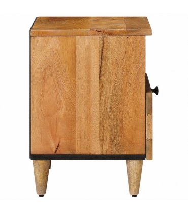 vidaXL Bedside Cabinet Natural 40 x 33 x 46 cm Solid Mango Wood — V0672056282