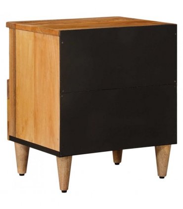 vidaXL Bedside Cabinet Natural 40 x 33 x 46 cm Solid Mango Wood — V0672056282