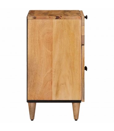 vidaXL Bedside Cabinet Natural 50 x 33 x 60 cm Solid Mango Wood — V0672056290