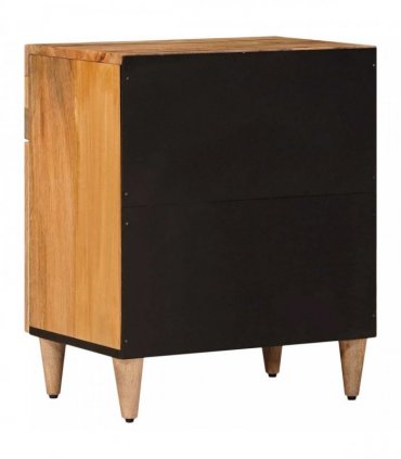 vidaXL Bedside Cabinet Natural 50 x 33 x 60 cm Solid Mango Wood — V0672056290