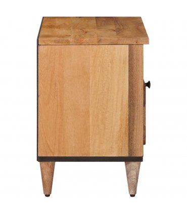 vidaXL TV Cabinet with Drawer Natural 80 x 33 x 46 cm Solid Mango Wood