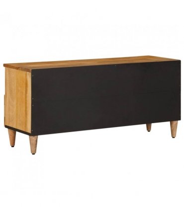 vidaXL TV Cabinet with Shelf Natural 100 x 33 x 46 cm Solid Mango Wood