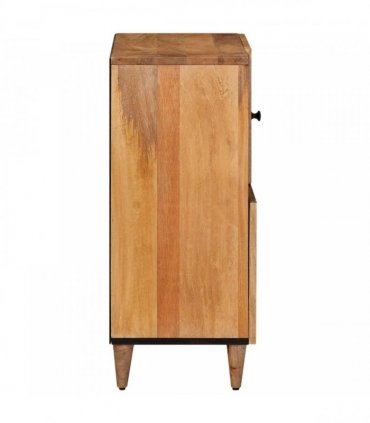 vidaXL Sideboard with Storage Natural 80 x 33 x 75 cm Solid Mango Wood