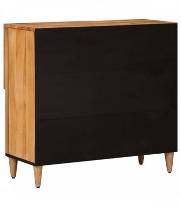 vidaXL Sideboard with Storage Natural 80 x 33 x 75 cm Solid Mango Wood