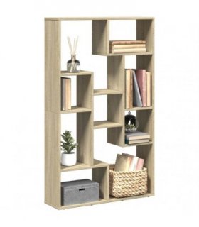 vidaXL Bookcase Sonoma Oak 72x20x120.5 cm Engineered Wood