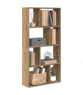 vidaXL Bookcase Artisian Oak 60x20x120.5 cm Engineered Wood — Colour: Artisan oak