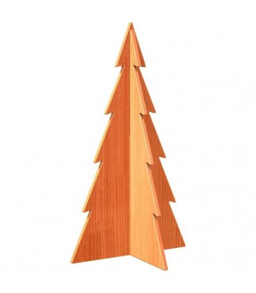 vidaXL Wooden Christmas Tree for Decoration Wax Brown 80 cm Solid Wood Pine