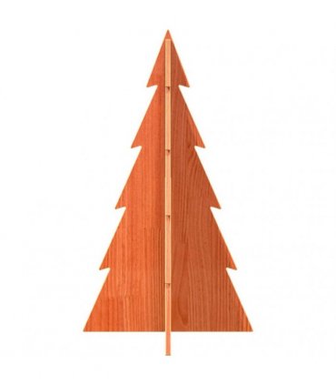 vidaXL Wooden Christmas Tree for Decoration Wax Brown 80 cm Solid Wood Pine