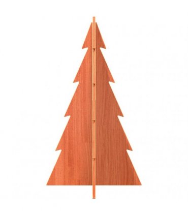 vidaXL Wooden Christmas Tree for Decoration Wax Brown 80 cm Solid Wood Pine