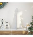 vidaXL Wooden Christmas Tree for Decoration White 69.5 cm Solid Wood Pine