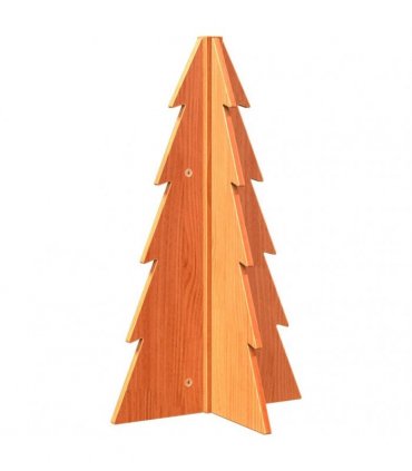vidaXL Wooden Christmas Tree for Decoration Wax Brown 69.5 cm Solid Wood Pine