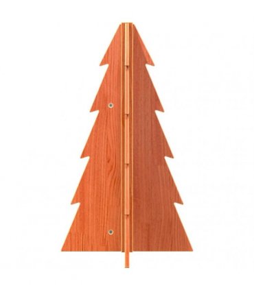 vidaXL Wooden Christmas Tree for Decoration Wax Brown 69.5 cm Solid Wood Pine