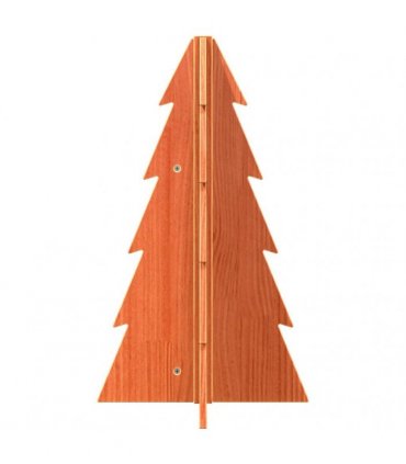 vidaXL Wooden Christmas Tree for Decoration Wax Brown 69.5 cm Solid Wood Pine