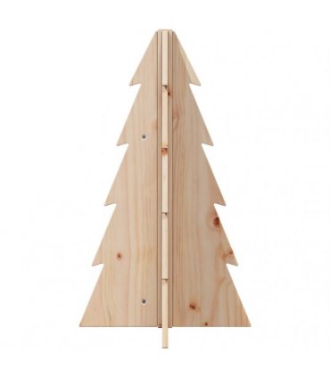 vidaXL Wooden Christmas Tree for Decoration 69.5 cm Solid Wood Pine — Colour: natural