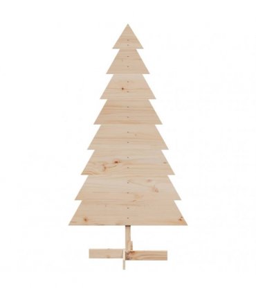 vidaXL Wooden Christmas Tree for Decoration 150 cm Solid Wood Pine — Colour: natural