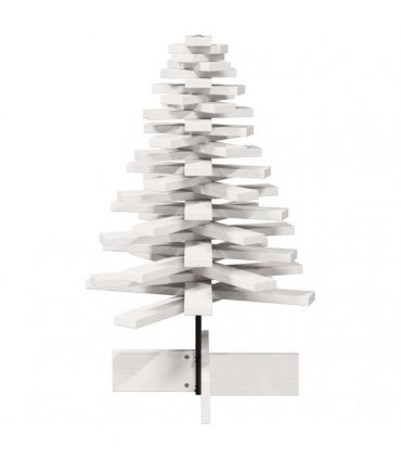 vidaXL Wooden Christmas Tree for Decoration White 80 cm Solid Wood Pine