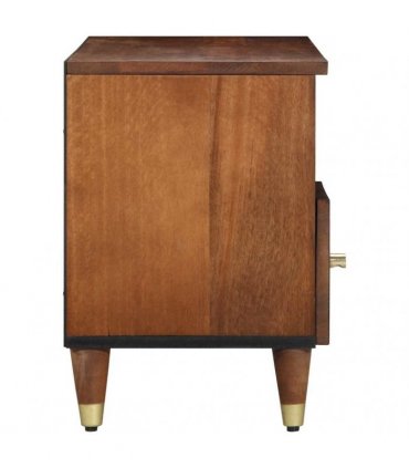vidaXL TV Cabinet Honey Brown 100 x 33 x 46 cm Solid Mango Wood