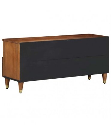 vidaXL TV Cabinet Honey Brown 100 x 33 x 46 cm Solid Mango Wood