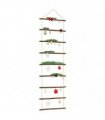 vidaXL Wall Decoration Ladder-Shaped 50x150 cm Natural Branch — Size: 50 x 150 cm