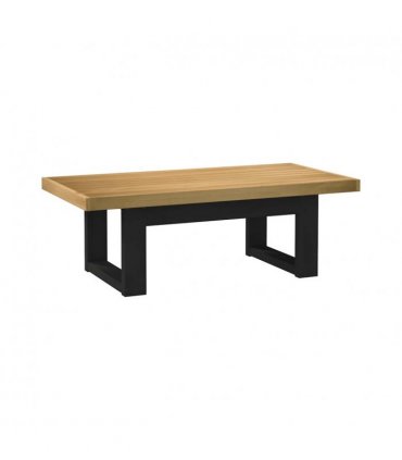 vidaXL Coffee Table NOAIN U-Shaped Legs 120x60x40 cm Solid Wood Pine — Colour: natural, Model: u shape