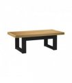 vidaXL Coffee Table NOAIN U-Shaped Legs 120x60x40 cm Solid Wood Pine — Colour: natural, Model: u shape