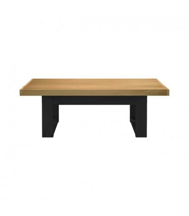 vidaXL Coffee Table NOAIN U-Shaped Legs 120x60x40 cm Solid Wood Pine — Colour: natural, Model: u shape