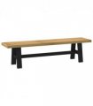 vidaXL Dining Bench NOAIN A-Shaped Legs 180x40x45 cm Solid Wood Pine — Colour: natural, Model: a shape