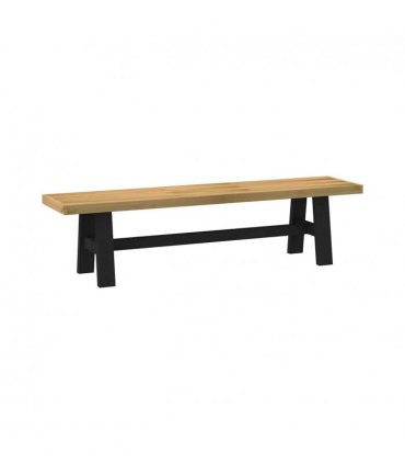 vidaXL Dining Bench NOAIN A-Shaped Legs 180x40x45 cm Solid Wood Pine — Colour: natural, Model: a shape