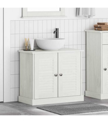 vidaXL Sink cabinet VIGO White and Antique White 68 x 34 x 59 cm