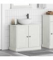 vidaXL Sink cabinet VIGO White and Antique White 68 x 34 x 59 cm