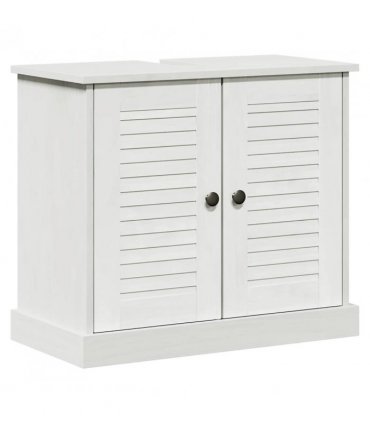 vidaXL Sink cabinet VIGO White and Antique White 68 x 34 x 59 cm