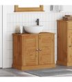 vidaXL Sink cabinet VIGO Brown and Honey Brown 68 x 34 x 59 cm