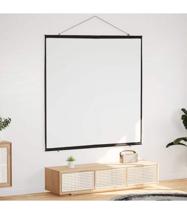 vidaXL Projection Screen Wall-Hanging 89 Inch 1:1 — Size: 89'' (1:1)