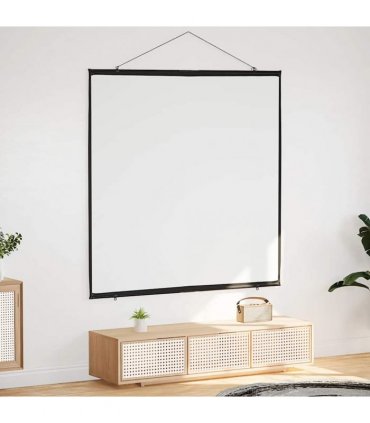 vidaXL Projection Screen Wall-Hanging 81 Inch 1:1 — Size: 81'' (1:1)
