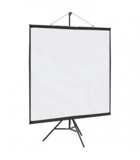 vidaXL Projection Screen with Tripod 72 Inch 1:1 — Size: 72'' (1:1)