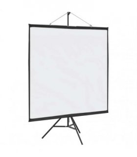 vidaXL Projection Screen with Tripod 81 Inch 1:1 — Size: 81'' (1:1)