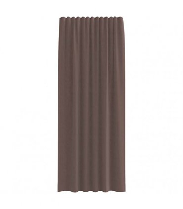 vidaXL Voile Curtains with Tab Top 2 pcs Brown — Size: 140 x 225 cm, Model: with loops