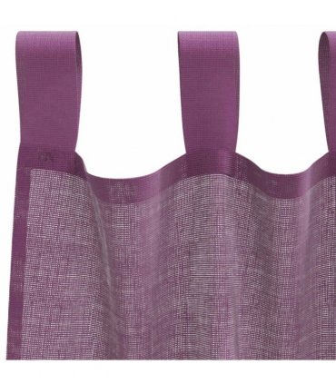 vidaXL Voile Curtains with Loops 2 pcs Purple 140x225 cm — Size: 140 x 225 cm